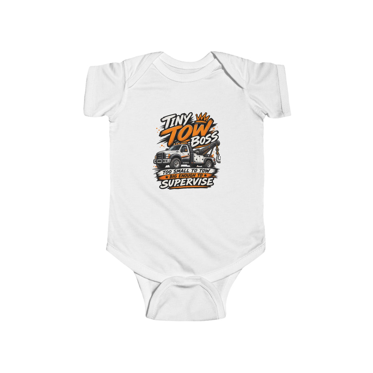 Tow Boss Baby Bodysuit – "Tow Boss, I Supervise" Infant Onesie