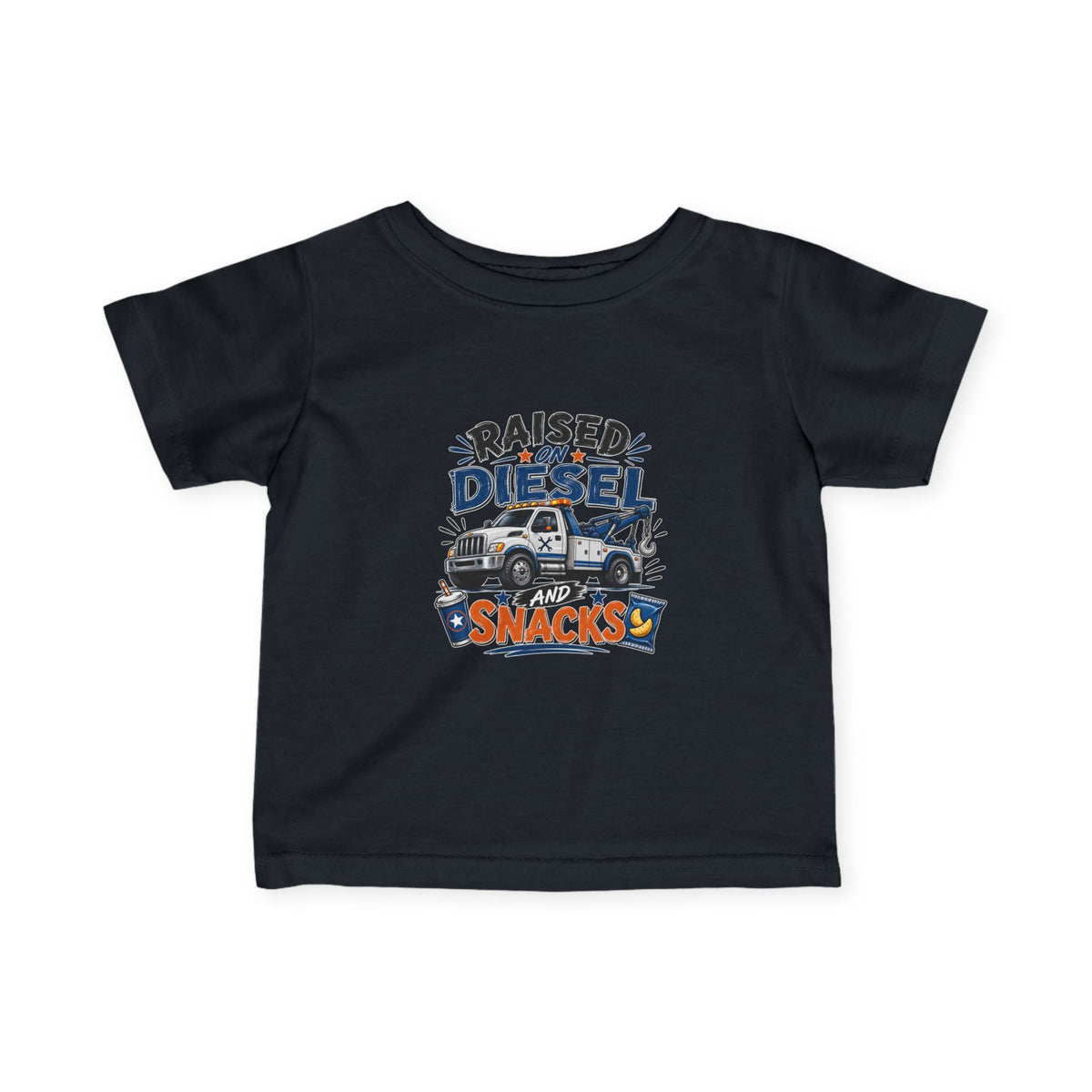 Raised on Diesel and Snacks- Infant/Toddler Tee