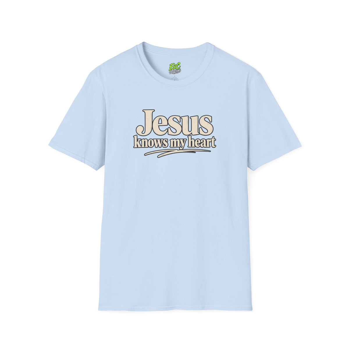Jesus Knows My Heart/Kingdom raised T-Shirt