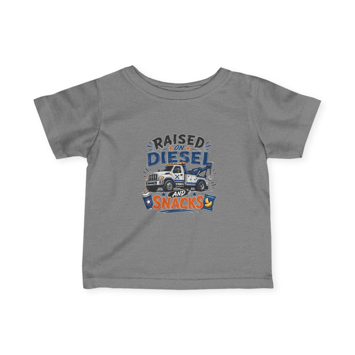 Raised on Diesel and Snacks- Infant/Toddler Tee