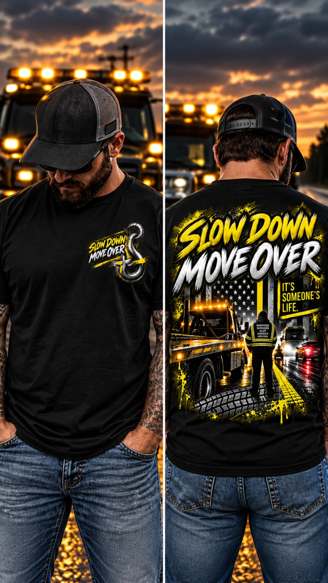 SLOW DOWN MOVE OVER tee