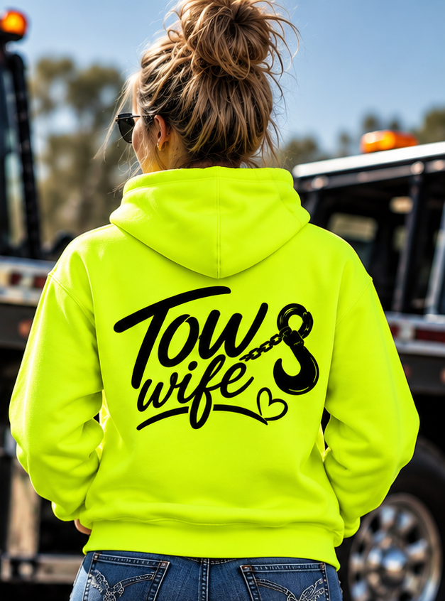 Hi-Vis Tow Wife Hoodie💚