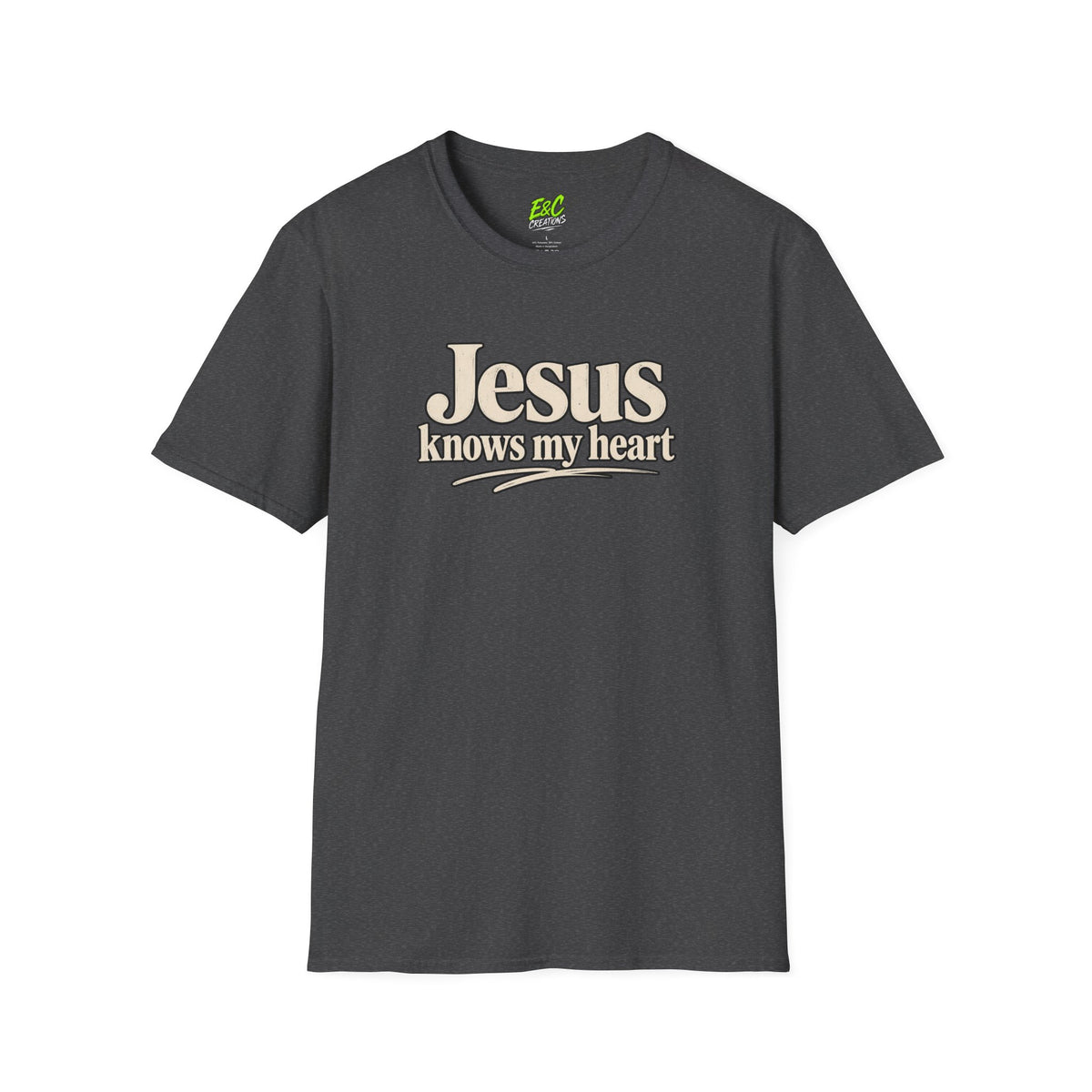 Jesus Knows My Heart/Kingdom raised T-Shirt