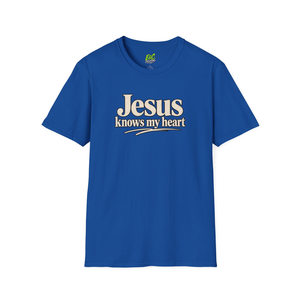 Jesus Knows My Heart/Kingdom raised T-Shirt