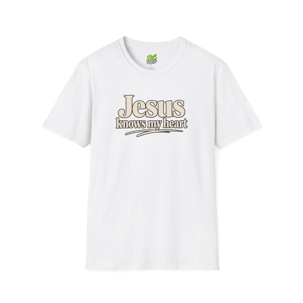 Jesus Knows My Heart/Kingdom raised T-Shirt