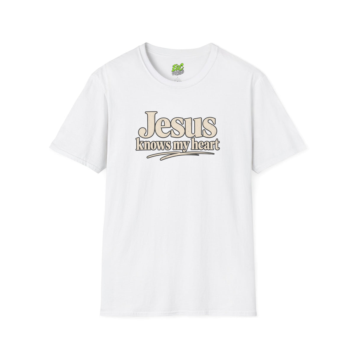 Jesus Knows My Heart/Kingdom raised T-Shirt