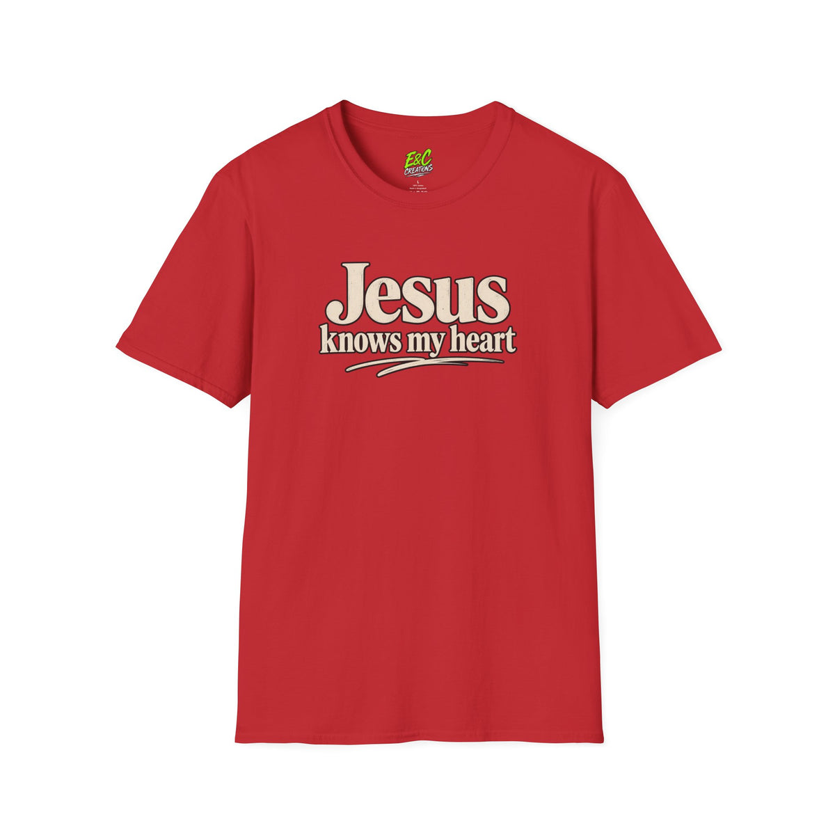 Jesus Knows My Heart/Kingdom raised T-Shirt