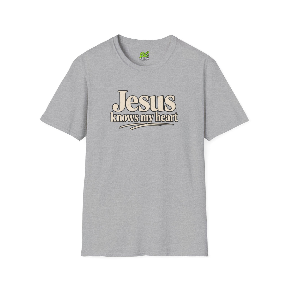 Jesus Knows My Heart/Kingdom raised T-Shirt