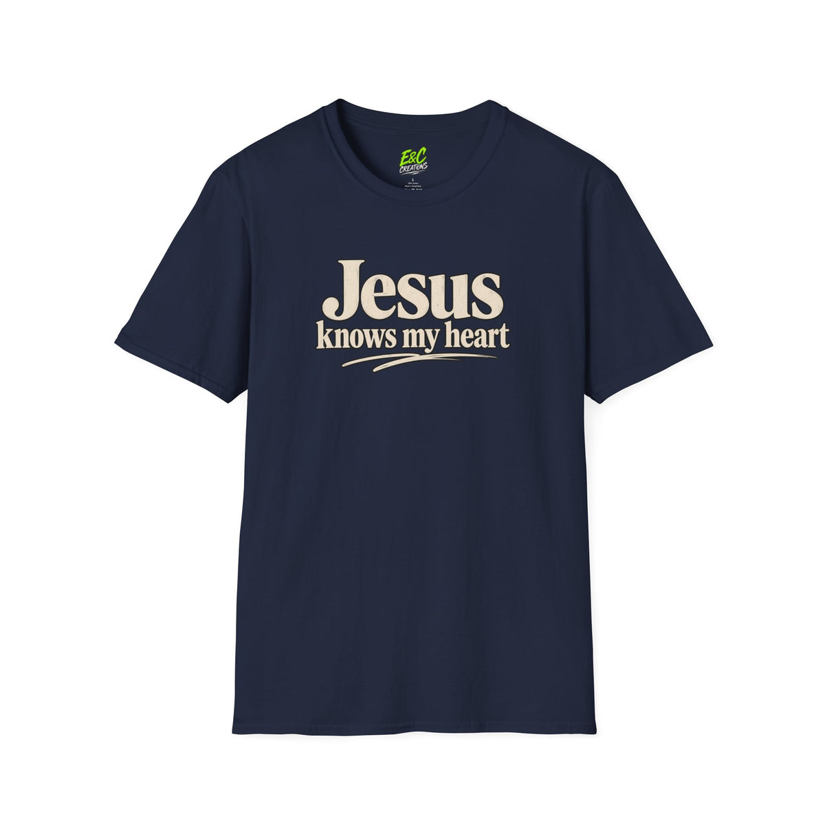 Jesus Knows My Heart/Kingdom raised T-Shirt